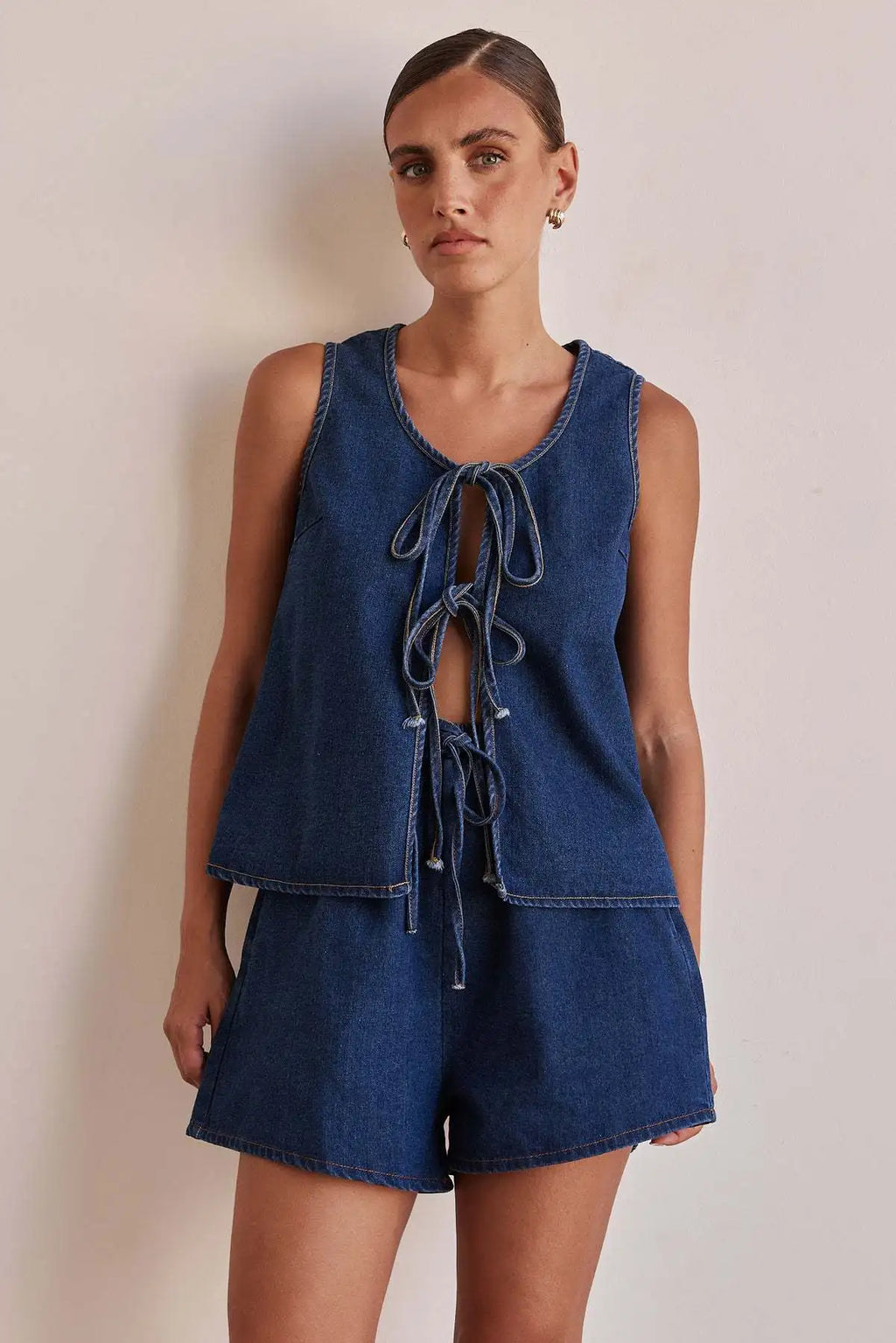 Denim Tie Set for Men - Casual Style, Versatile Fashion Accessory, Perfect for Weddings and Events