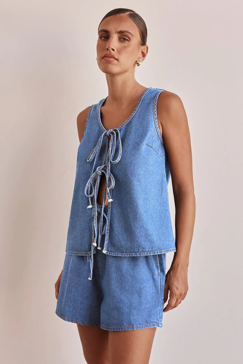 Denim Tie Set for Men - Casual Style, Versatile Fashion Accessory, Perfect for Weddings and Events