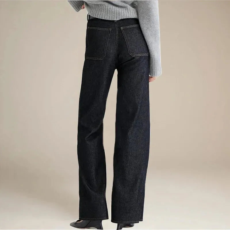 Denim Trousers for Women - Giselle Style - Casual Fit - Versatile Everyday Wear - Available in Multiple Sizes