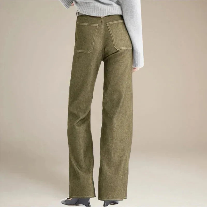 Denim Trousers for Women - Giselle Style - Casual Fit - Versatile Everyday Wear - Available in Multiple Sizes