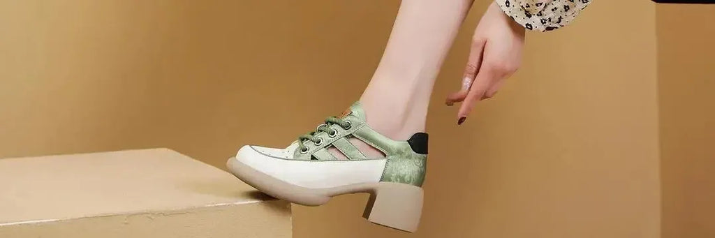 Derby Heels for Women - Elegant Leather Design for Formal and Casual Wear - Classic Black