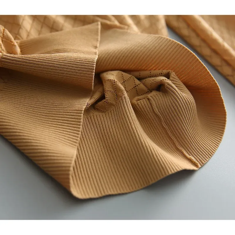 Diamond Knit Top in Céleste Color - Women's Casual Sweater for Everyday Wear