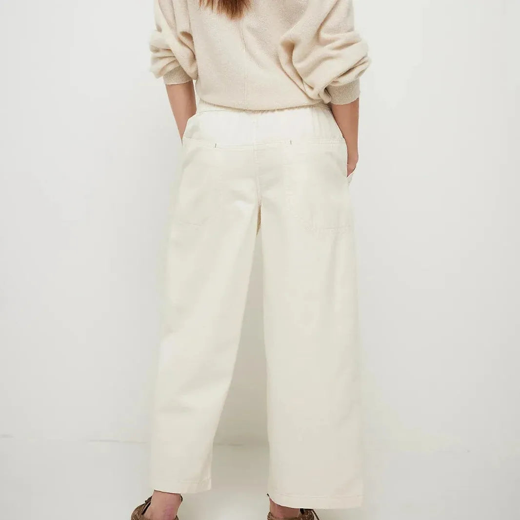 Drawstring Jeans for Women - Comfortable Cotton Weekender Style - Casual Fit for Everyday Wear