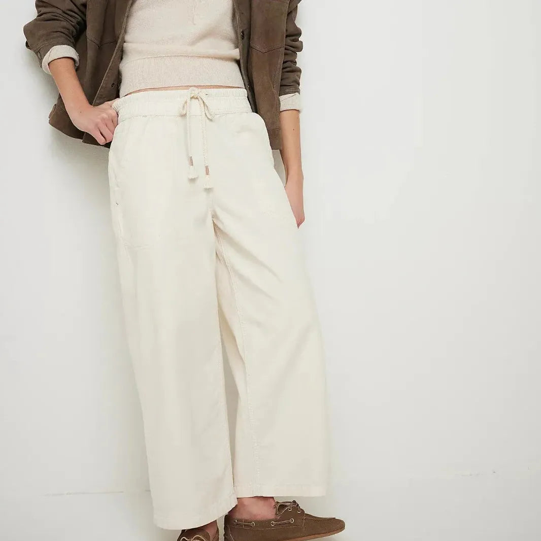 Drawstring Jeans for Women - Comfortable Cotton Weekender Style - Casual Fit for Everyday Wear