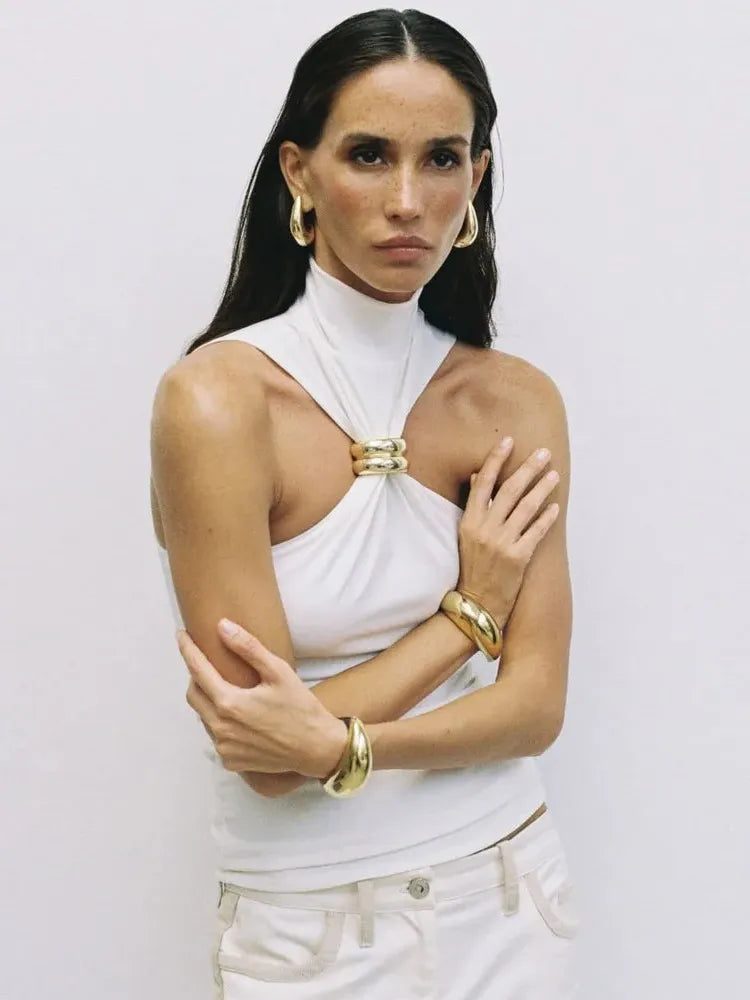 Empress Style Livia Top - Lightweight Fabric, Elegant Design for Casual or Dressy Occasions