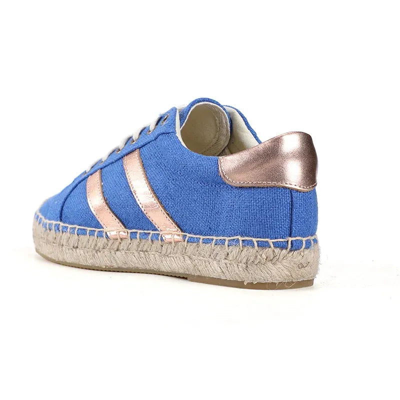 Espadrille Sneakers for Women - Comfortable Canvas Slip-On Shoes for Casual Wear - Lightweight and Breathable Design