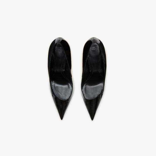 High-Heel Stiletto Pumps with Panther Teeth Design for Formal and Evening Wear