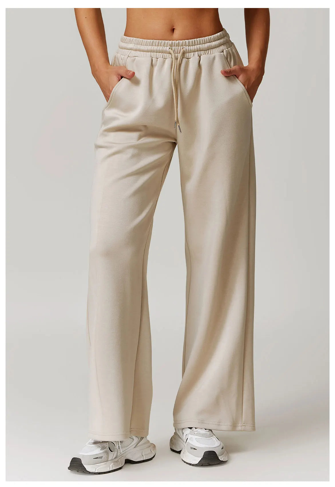 High Rise Stretch Pants for Women - Comfortable Casual Trousers for Everyday Wear