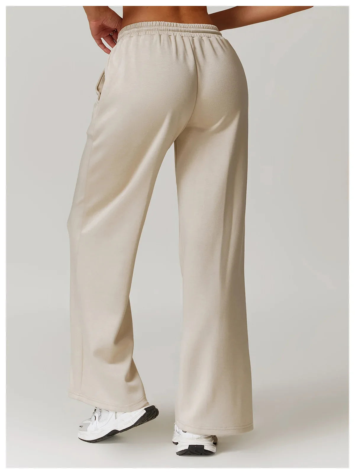 High Rise Stretch Pants for Women - Comfortable Casual Trousers for Everyday Wear