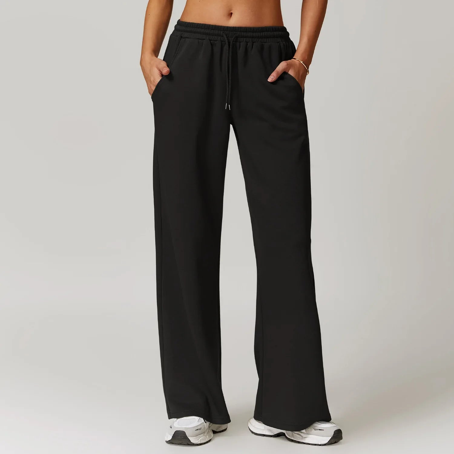 High Rise Stretch Pants for Women - Comfortable Casual Trousers for Everyday Wear