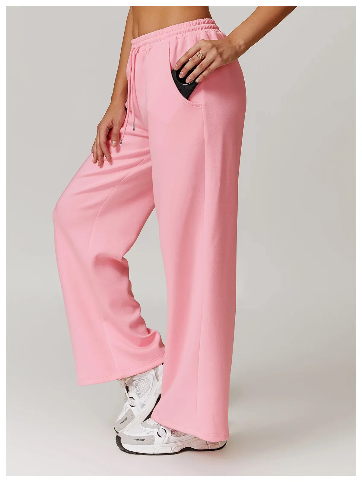 High Rise Stretch Pants for Women - Comfortable Casual Trousers for Everyday Wear