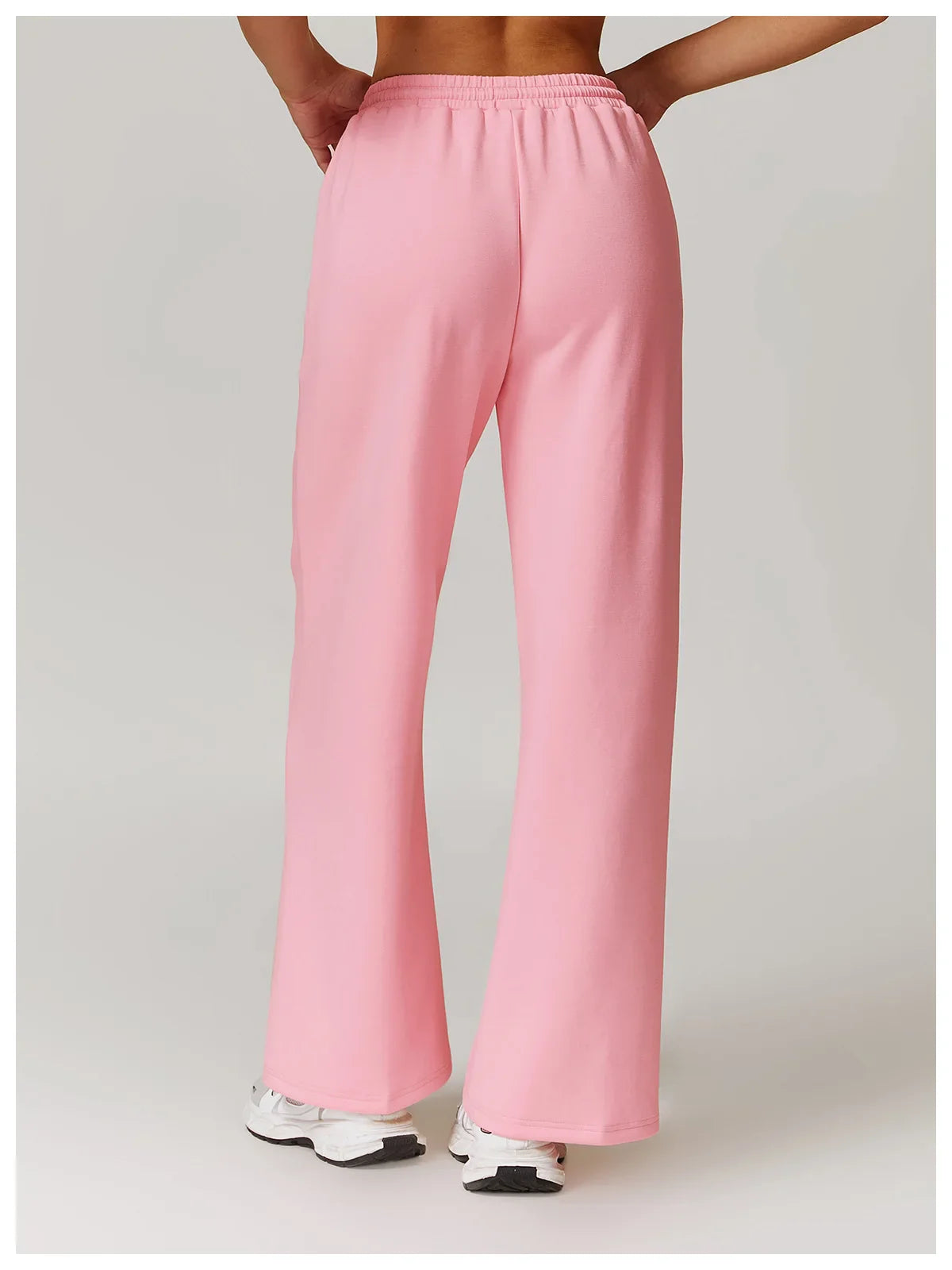 High Rise Stretch Pants for Women - Comfortable Casual Trousers for Everyday Wear