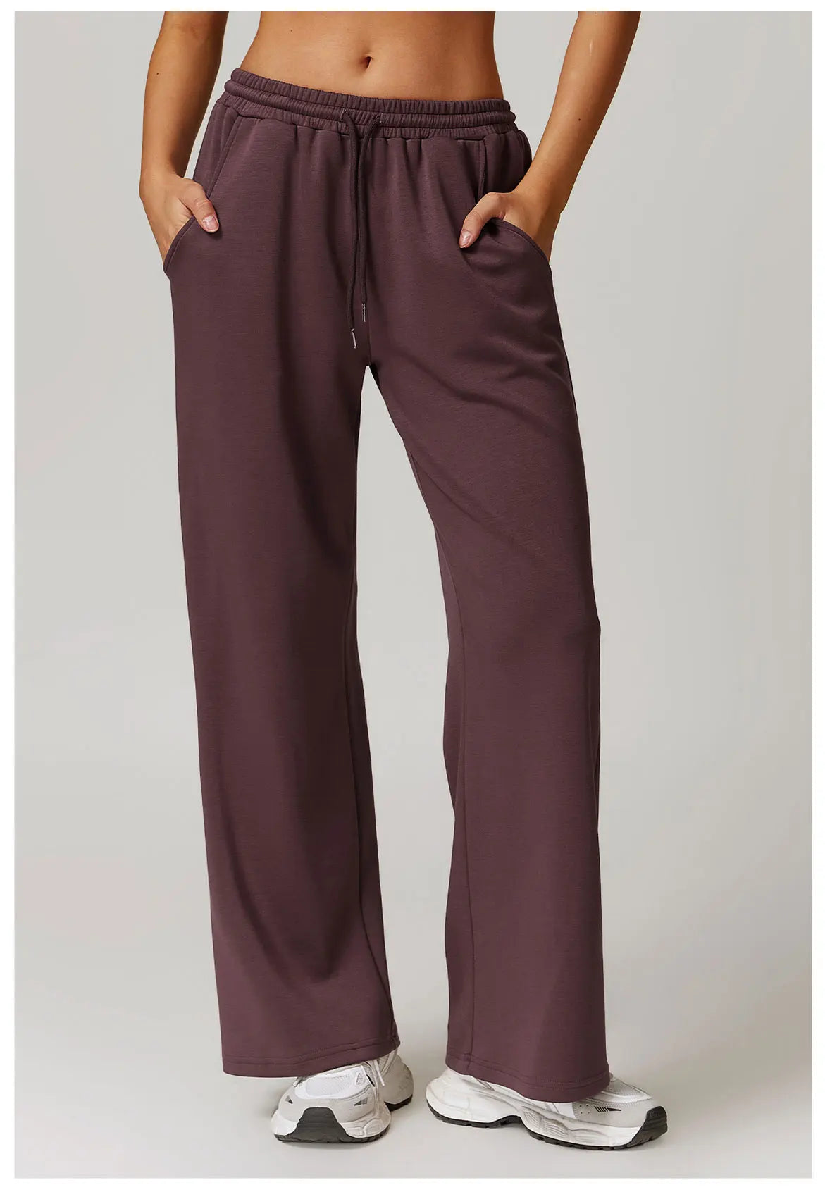 High Rise Stretch Pants for Women - Comfortable Casual Trousers for Everyday Wear