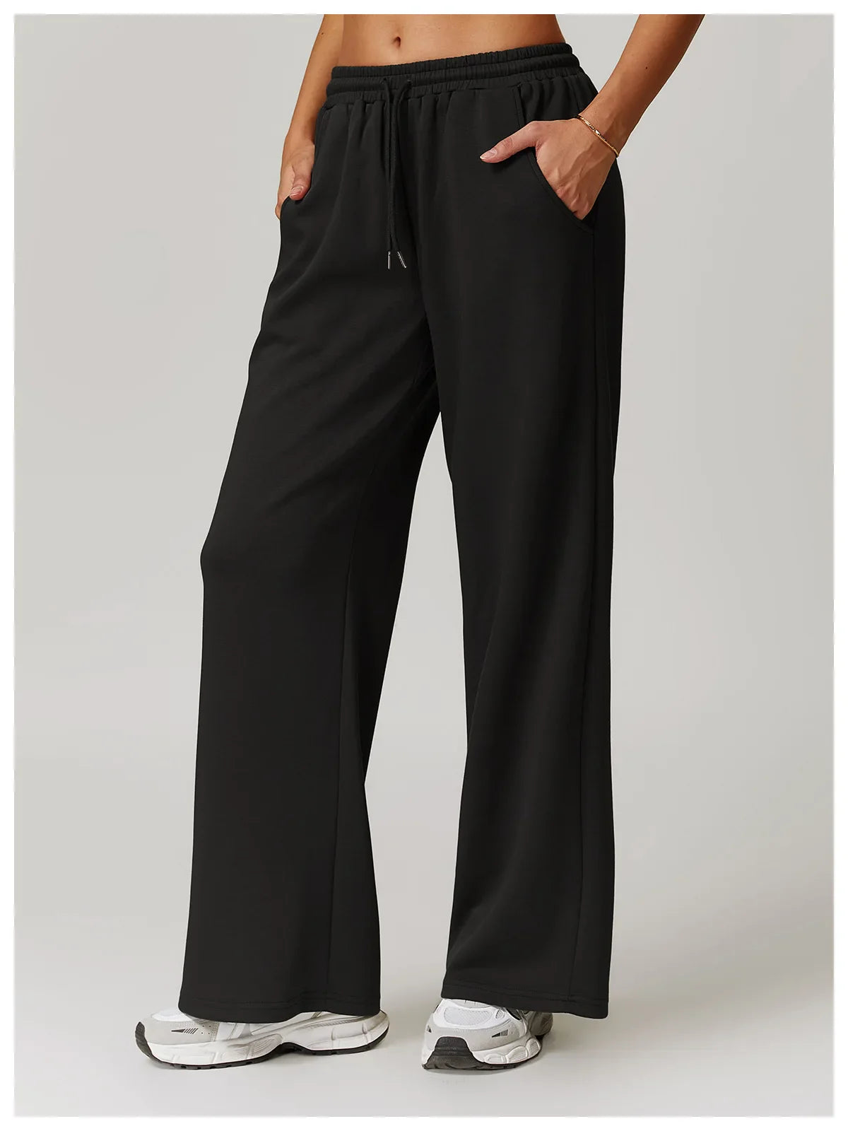 High Rise Stretch Pants for Women - Comfortable Casual Trousers for Everyday Wear