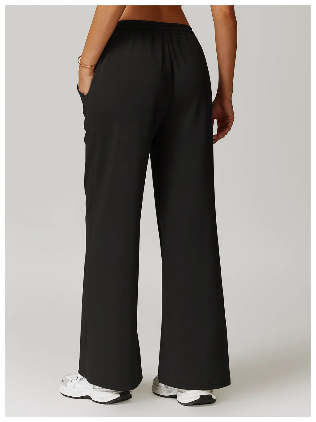 High Rise Stretch Pants for Women - Comfortable Casual Trousers for Everyday Wear