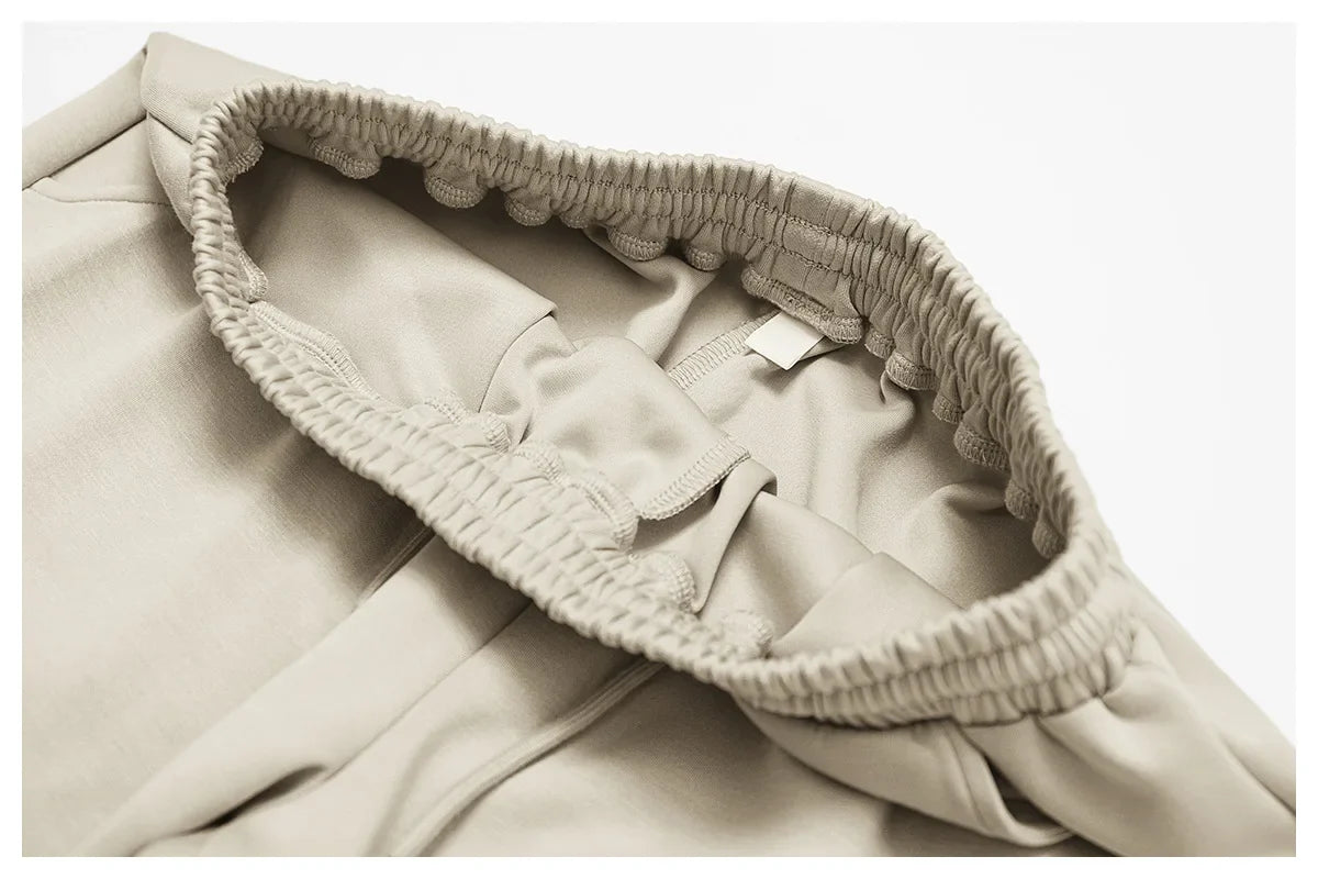 High Rise Stretch Pants for Women - Comfortable Casual Trousers for Everyday Wear