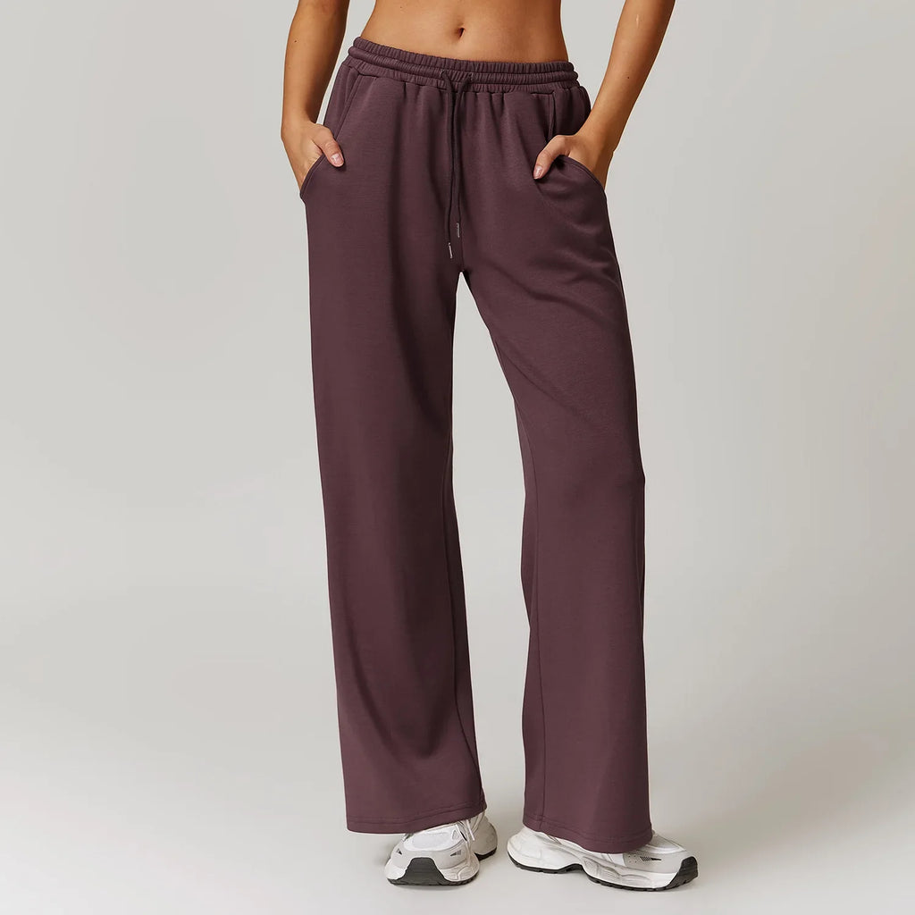 High Rise Stretch Pants for Women - Comfortable Casual Trousers for Everyday Wear