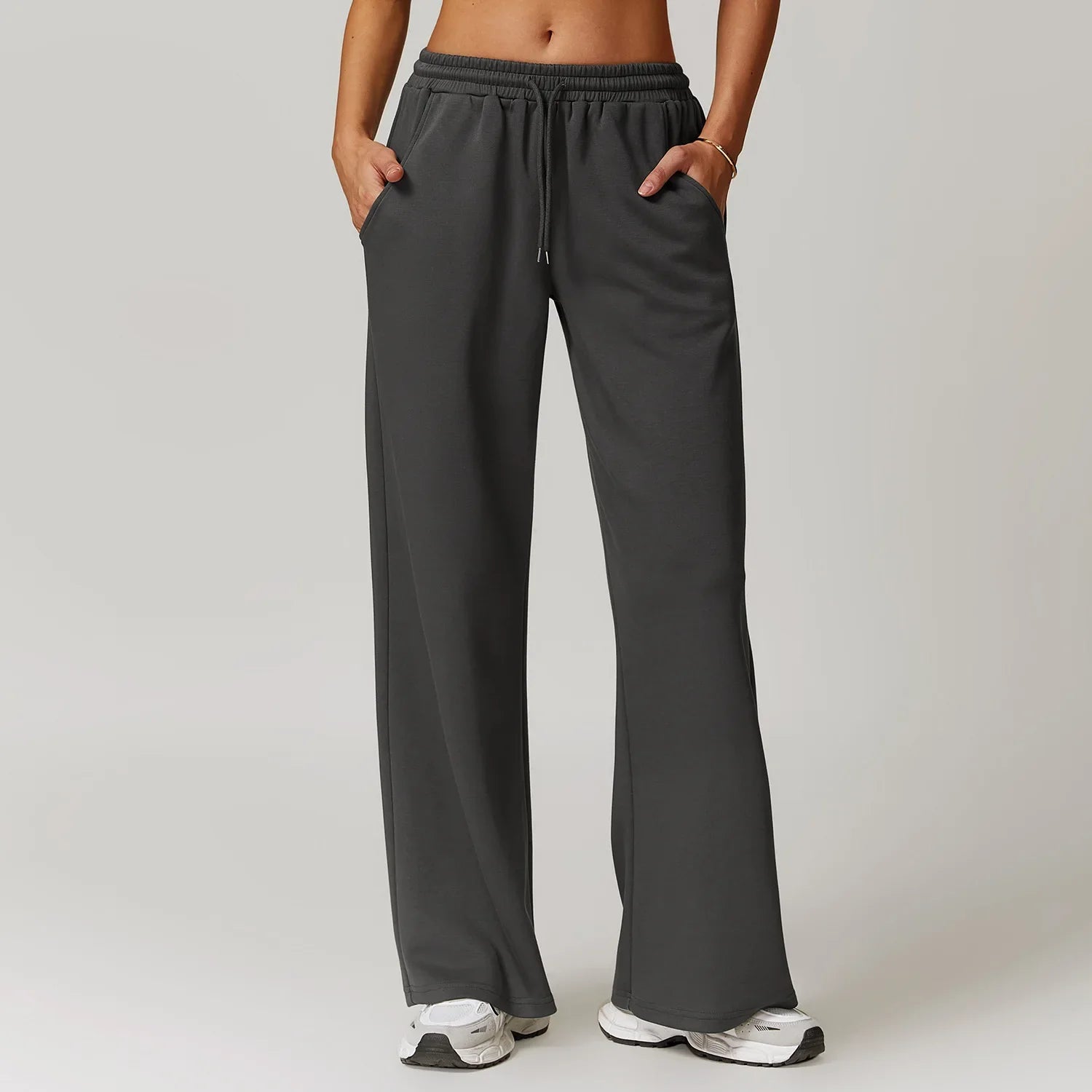 High Rise Stretch Pants for Women - Comfortable Casual Trousers for Everyday Wear