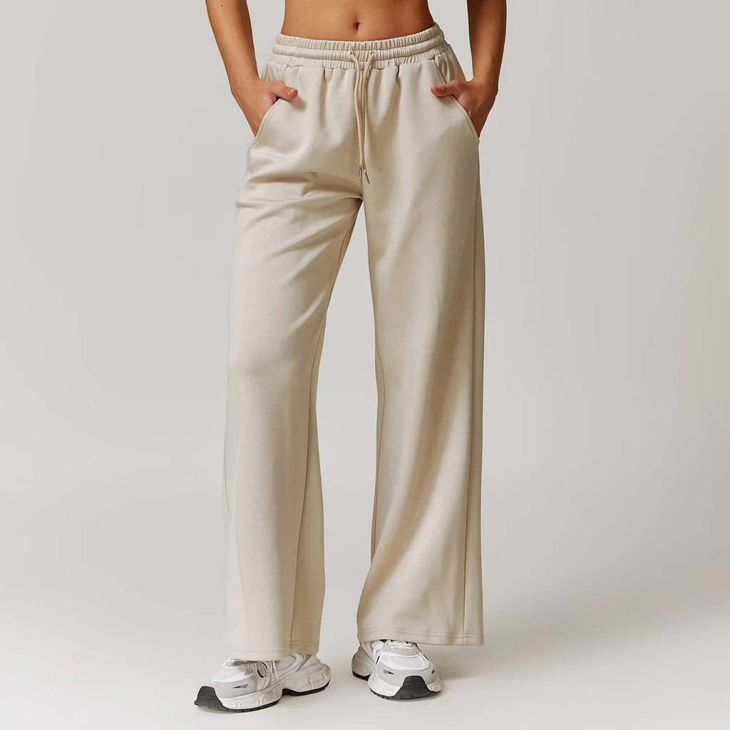 High Rise Stretch Pants for Women - Comfortable Casual Trousers for Everyday Wear