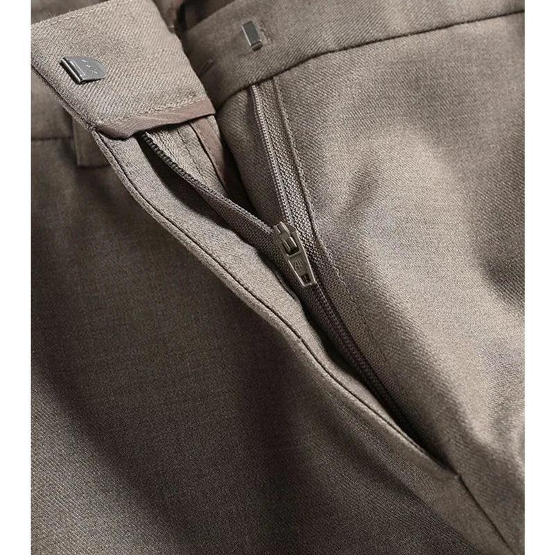 High-Waist Trousers in Soft Fabric - Chic Casual Pants for Everyday Wear - Available in Multiple Sizes