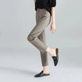 High-Waist Trousers in Soft Fabric - Chic Casual Pants for Everyday Wear - Available in Multiple Sizes