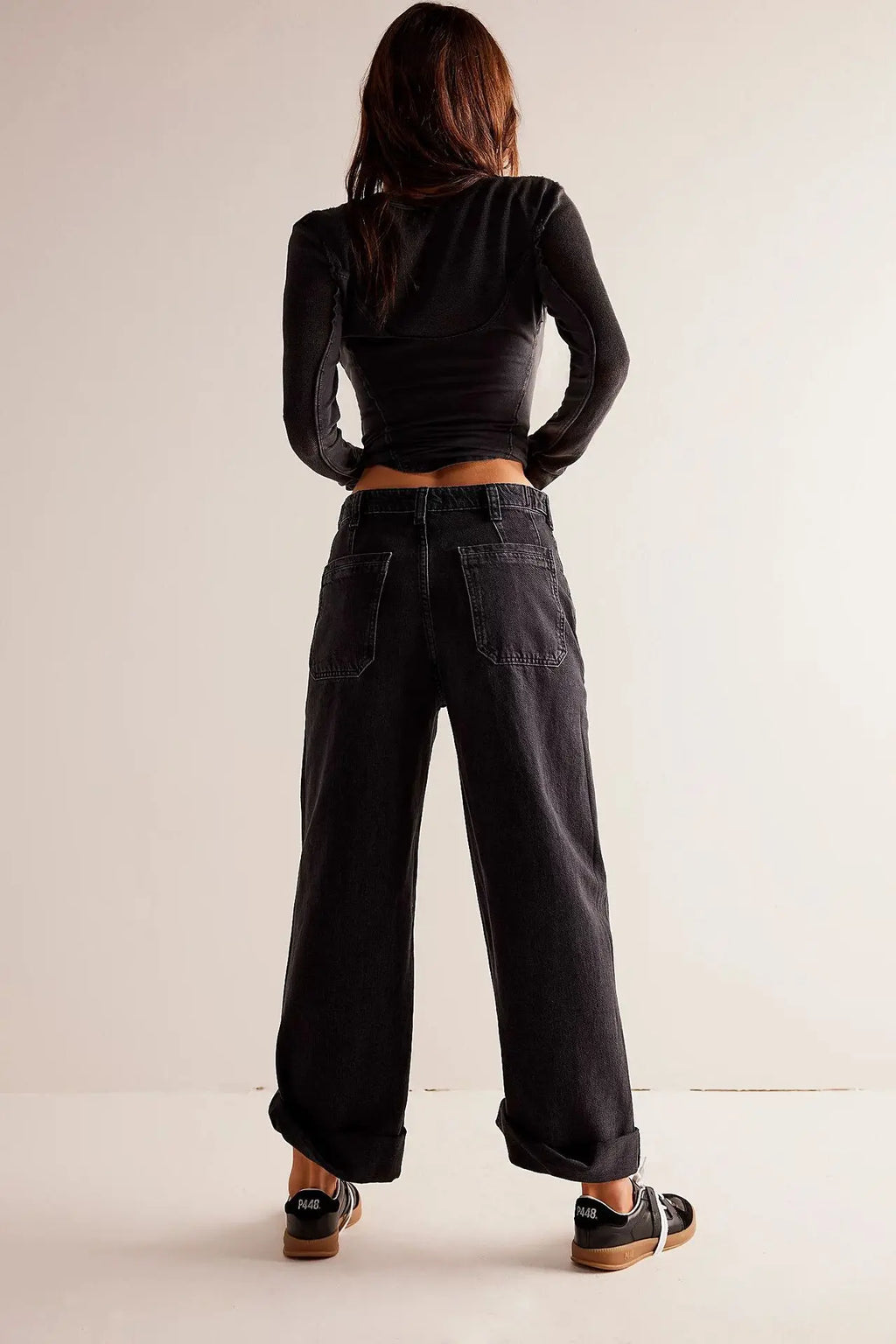 High-Waist Wide-Leg Denim Jeans for Women - Stylish Casual Fit, Versatile Everyday Wear, Available in Multiple Sizes