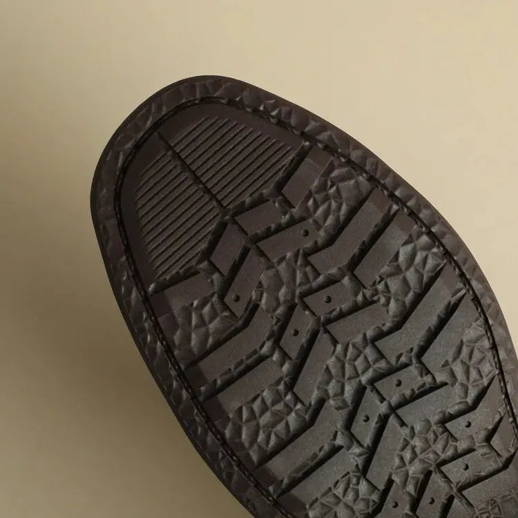 Italian Leather Flat Sandals for Women - Comfortable Summer Footwear with Adjustable Straps