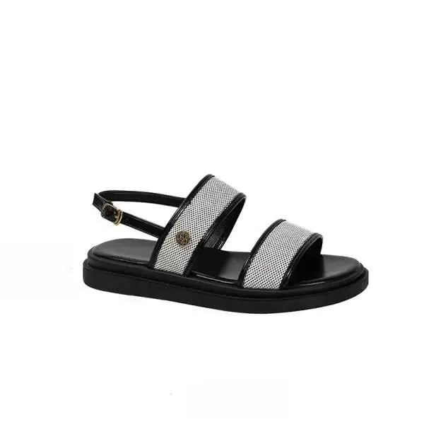 Italian Woven Strap Sandals for Women - Comfortable Casual Footwear for Summer - Versatile Everyday Style