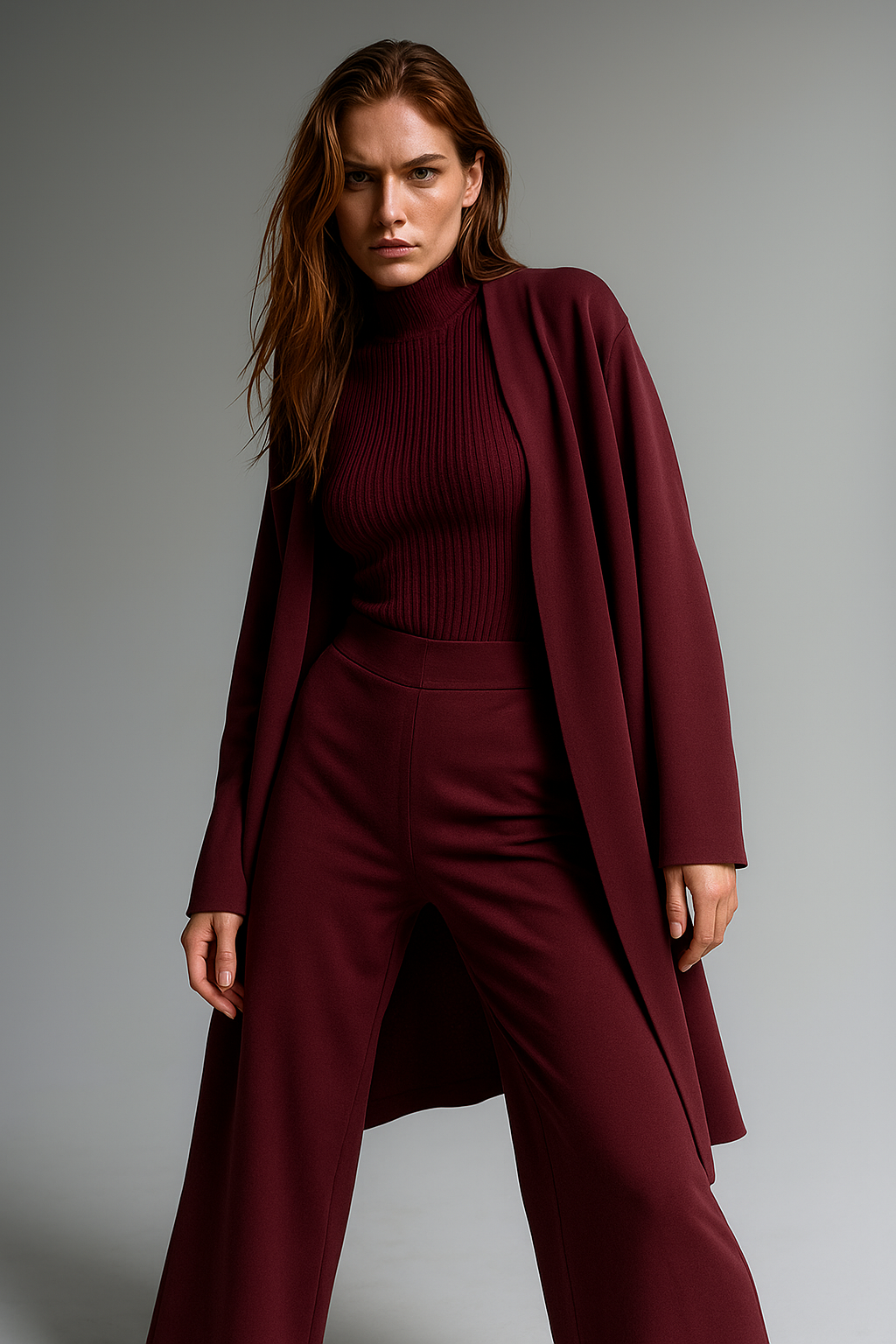 Knit Lounge Set for Women - Soft Cotton Fabric - Comfortable Casual Wear - Perfect for Relaxing or Lounging at Home