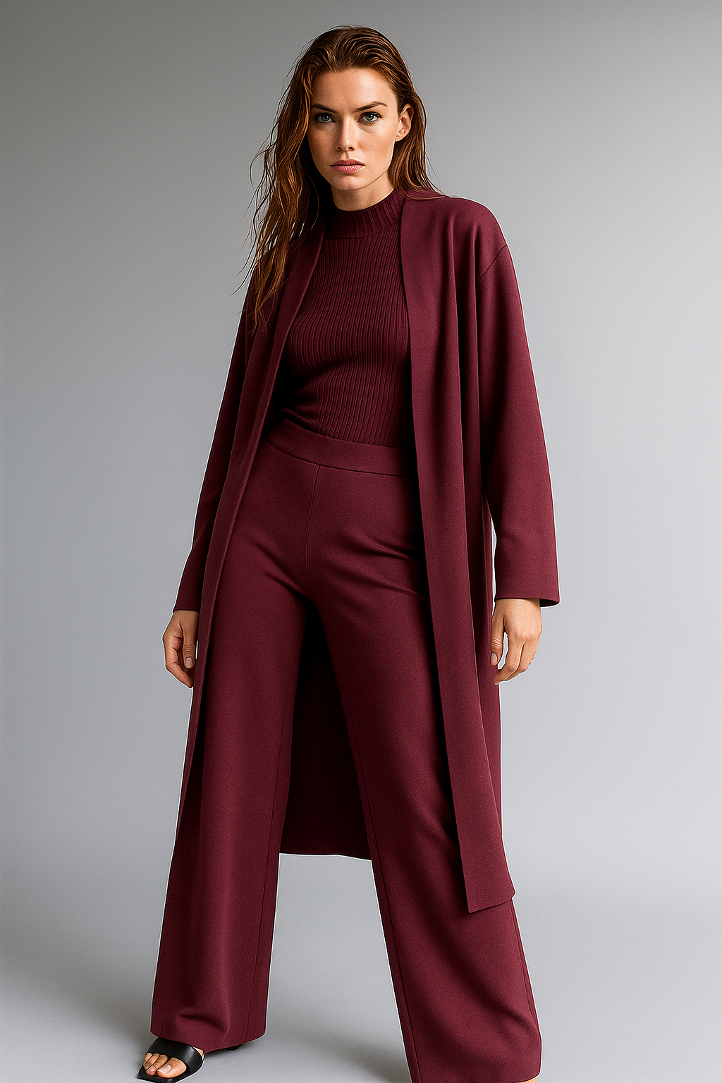 Knit Lounge Set for Women - Soft Cotton Fabric - Comfortable Casual Wear - Perfect for Relaxing or Lounging at Home