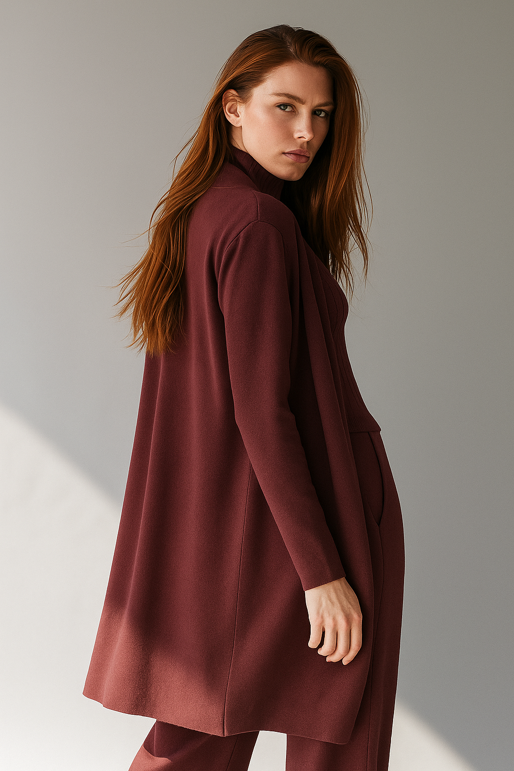 Knit Lounge Set for Women - Soft Cotton Fabric - Comfortable Casual Wear - Perfect for Relaxing or Lounging at Home