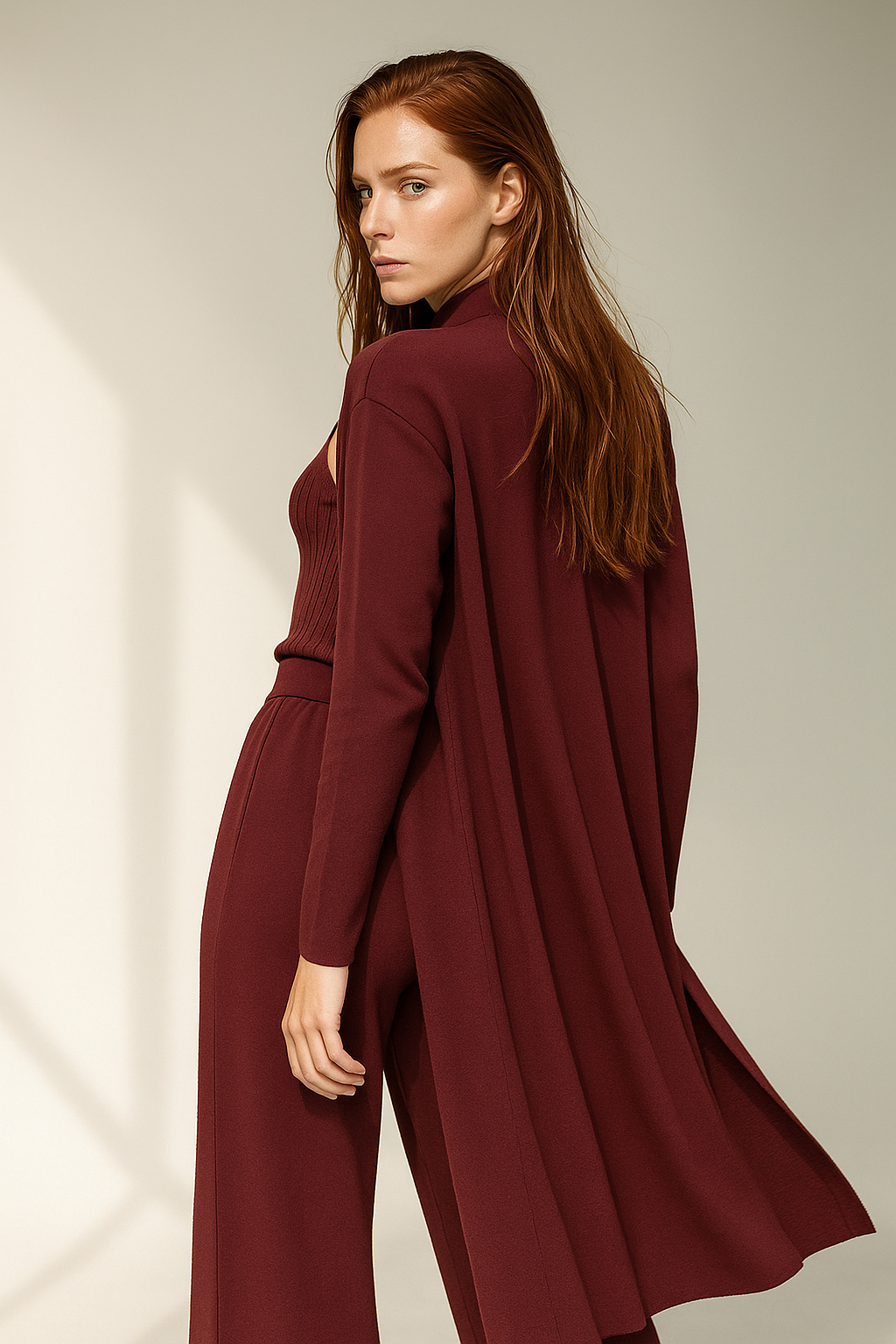 Knit Lounge Set for Women - Soft Cotton Fabric - Comfortable Casual Wear - Perfect for Relaxing or Lounging at Home