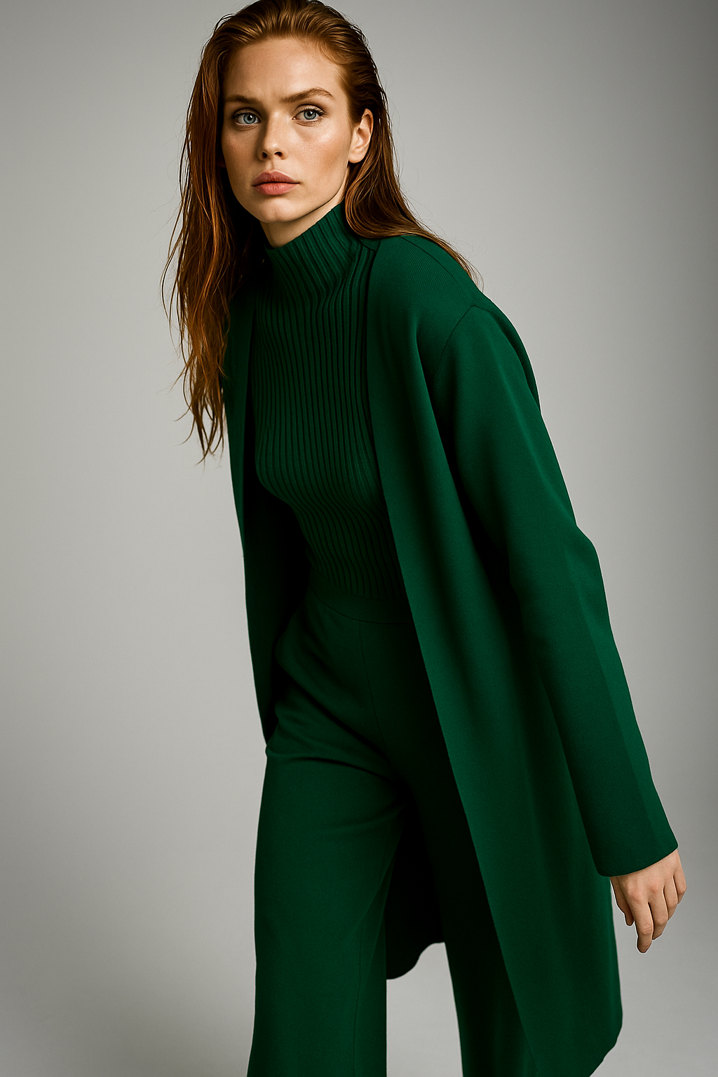 Knit Lounge Set for Women - Soft Cotton Fabric - Comfortable Casual Wear - Perfect for Relaxing or Lounging at Home