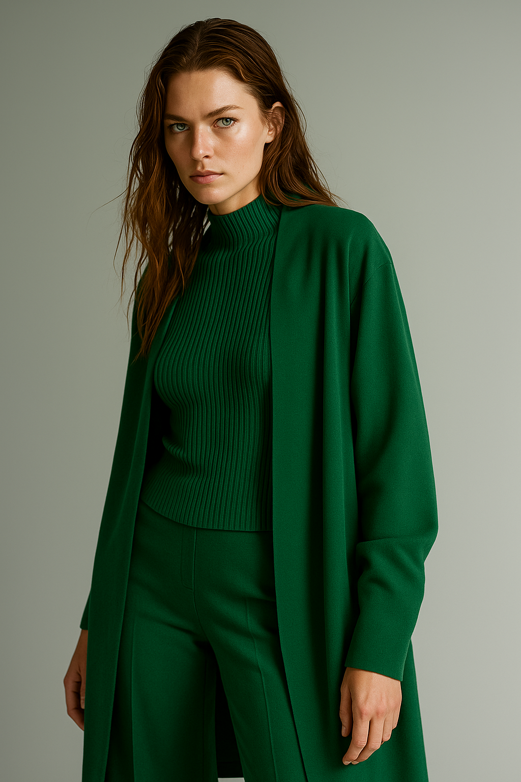 Knit Lounge Set for Women - Soft Cotton Fabric - Comfortable Casual Wear - Perfect for Relaxing or Lounging at Home