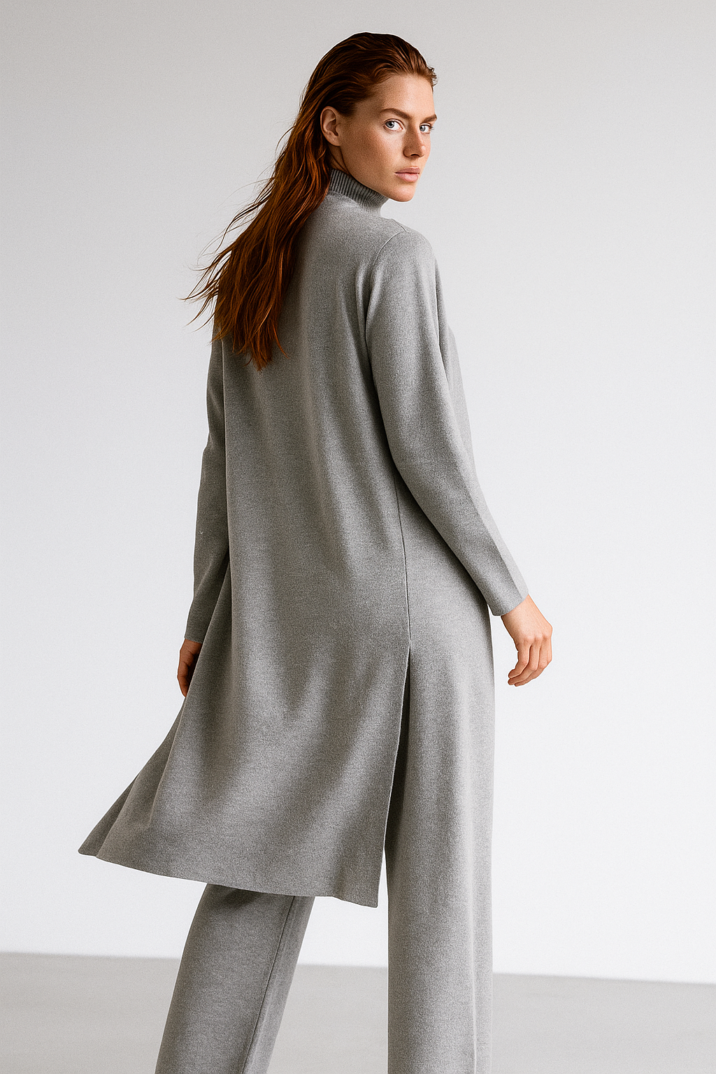 Knit Lounge Set for Women - Soft Cotton Fabric - Comfortable Casual Wear - Perfect for Relaxing or Lounging at Home