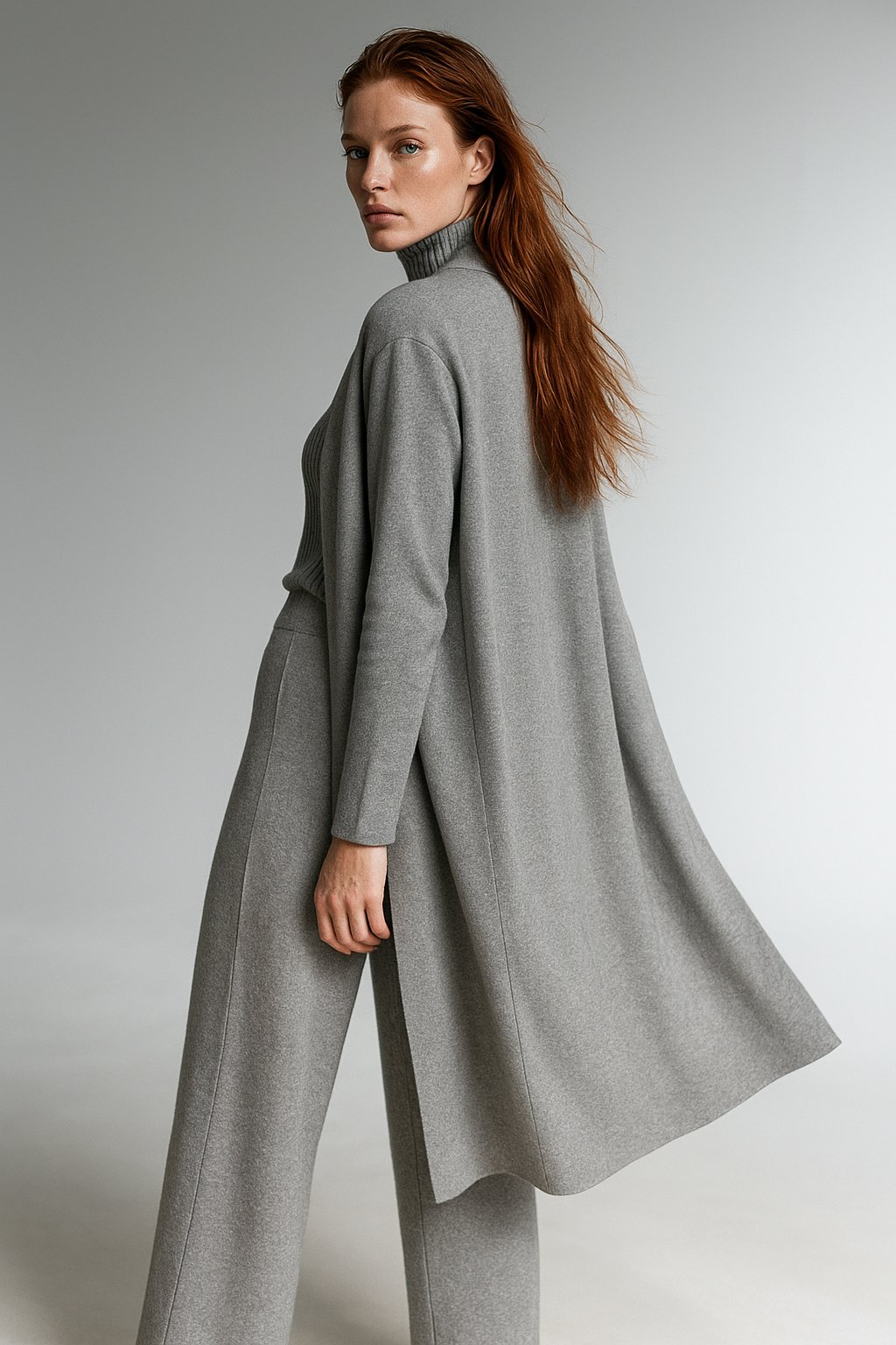 Knit Lounge Set for Women - Soft Cotton Fabric - Comfortable Casual Wear - Perfect for Relaxing or Lounging at Home