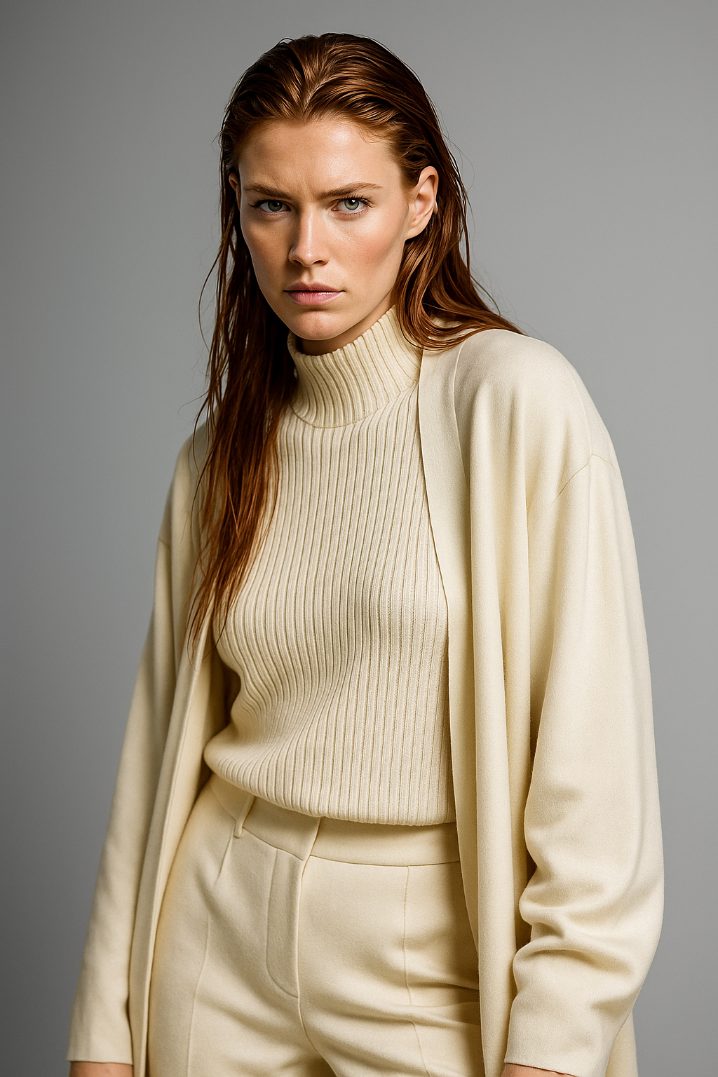 Knit Lounge Set for Women - Soft Cotton Fabric - Comfortable Casual Wear - Perfect for Relaxing or Lounging at Home