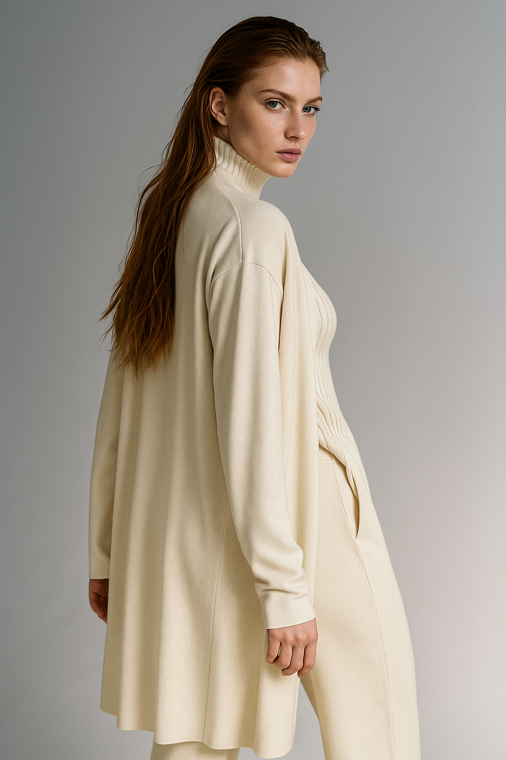 Knit Lounge Set for Women - Soft Cotton Fabric - Comfortable Casual Wear - Perfect for Relaxing or Lounging at Home