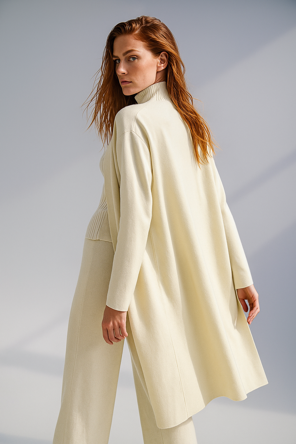 Knit Lounge Set for Women - Soft Cotton Fabric - Comfortable Casual Wear - Perfect for Relaxing or Lounging at Home