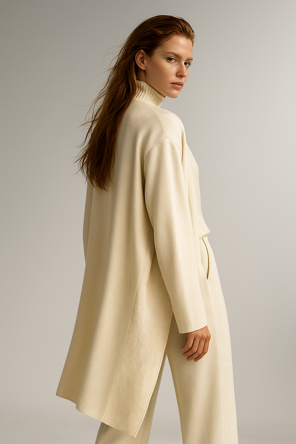 Knit Lounge Set for Women - Soft Cotton Fabric - Comfortable Casual Wear - Perfect for Relaxing or Lounging at Home