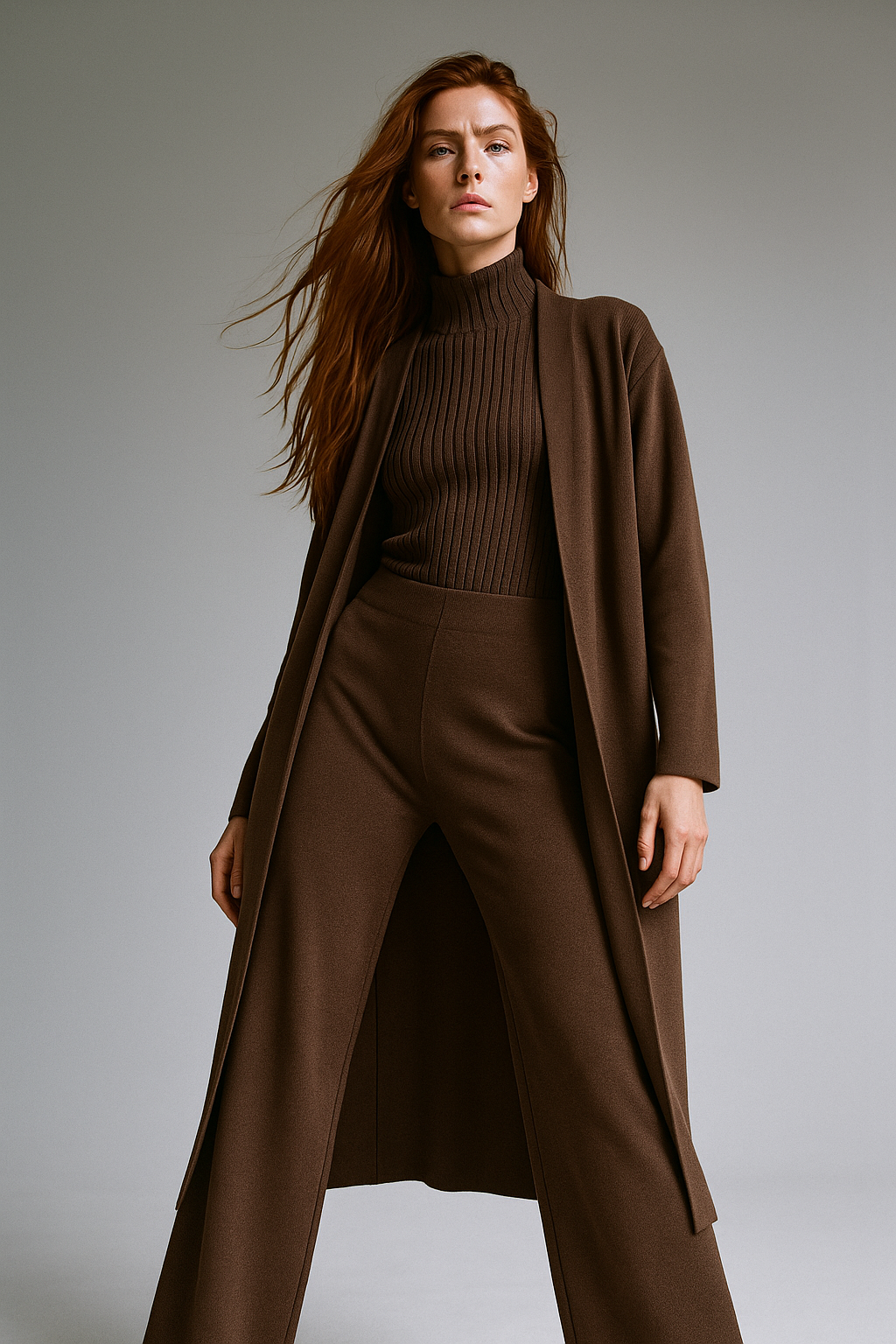 Knit Lounge Set for Women - Soft Cotton Fabric - Comfortable Casual Wear - Perfect for Relaxing or Lounging at Home