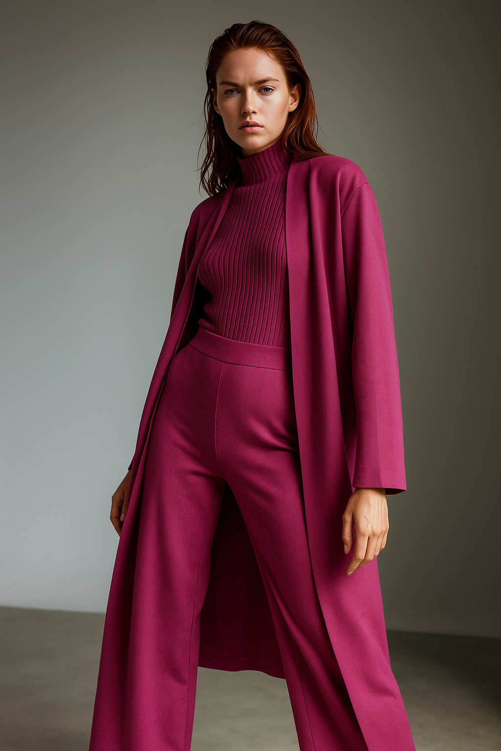 Knit Lounge Set for Women - Soft Cotton Fabric - Comfortable Casual Wear - Perfect for Relaxing or Lounging at Home