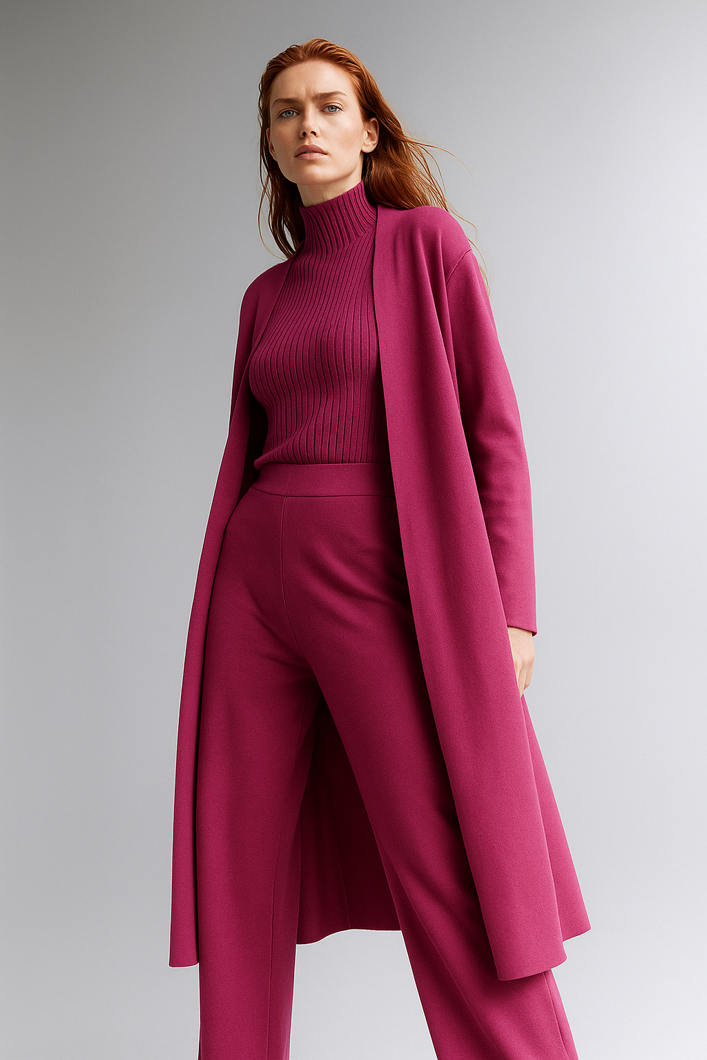 Knit Lounge Set for Women - Soft Cotton Fabric - Comfortable Casual Wear - Perfect for Relaxing or Lounging at Home