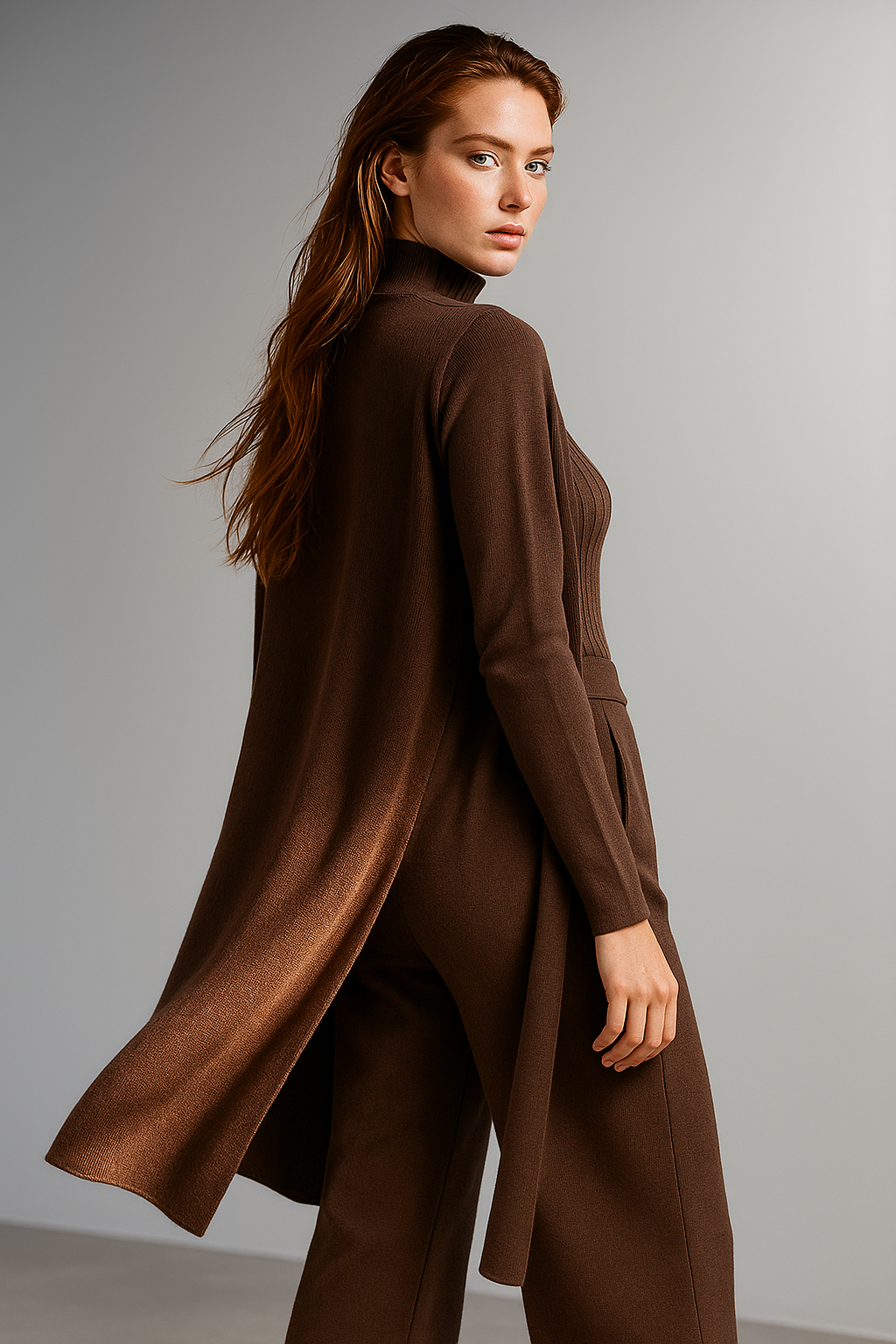 Knit Lounge Set for Women - Soft Cotton Fabric - Comfortable Casual Wear - Perfect for Relaxing or Lounging at Home