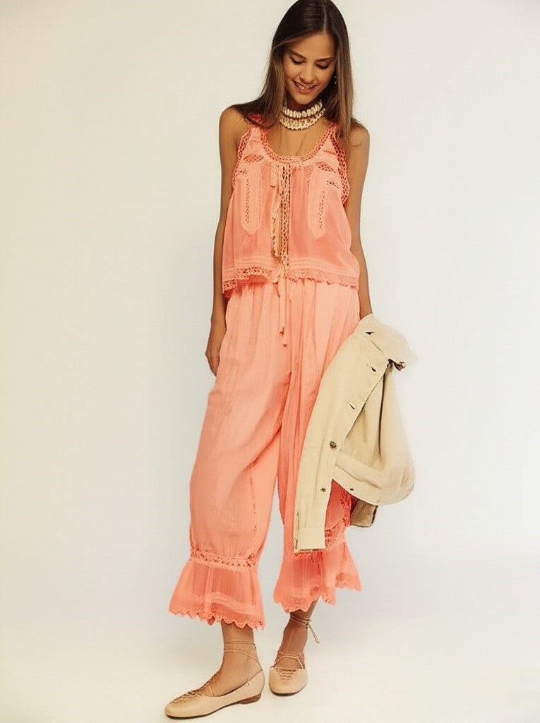 Lace Two-Piece Set for Women | Elegant Design | Perfect for Parties and Special Occasions