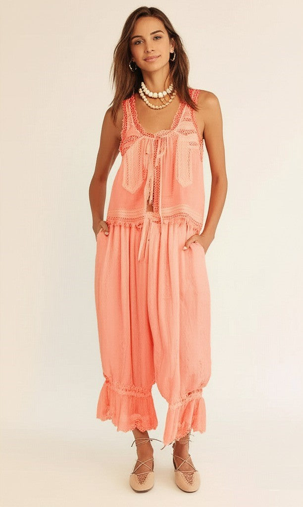 Lace Two-Piece Set for Women | Elegant Design | Perfect for Parties and Special Occasions