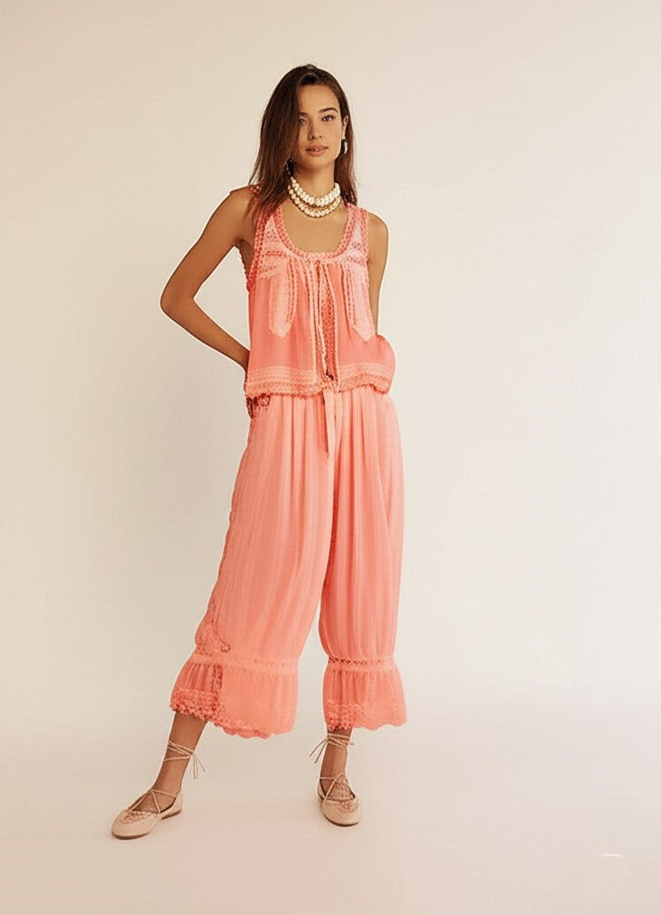 Lace Two-Piece Set for Women | Elegant Design | Perfect for Parties and Special Occasions