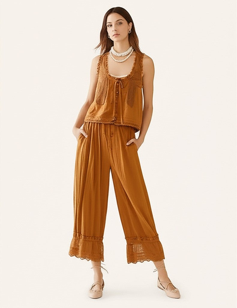 Lace Two-Piece Set for Women | Elegant Design | Perfect for Parties and Special Occasions