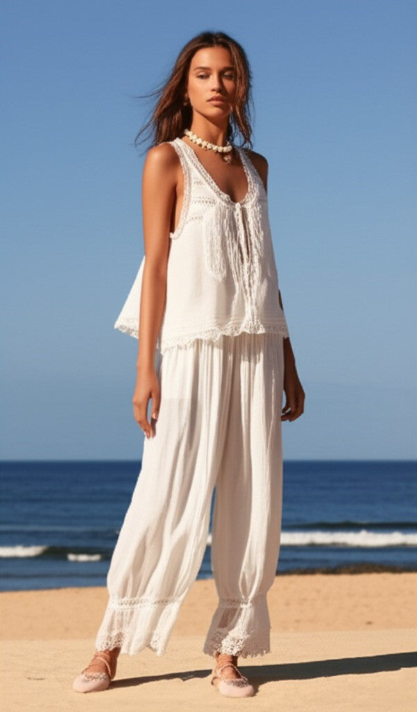 Lace Two-Piece Set for Women | Elegant Design | Perfect for Parties and Special Occasions