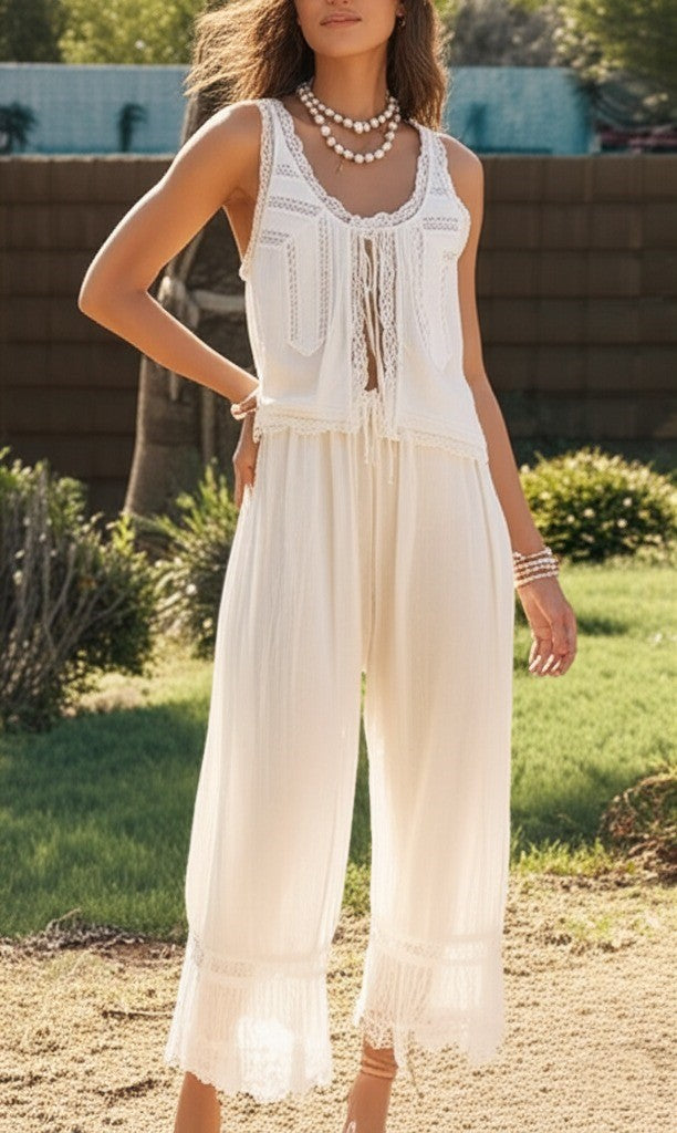 Lace Two-Piece Set for Women | Elegant Design | Perfect for Parties and Special Occasions